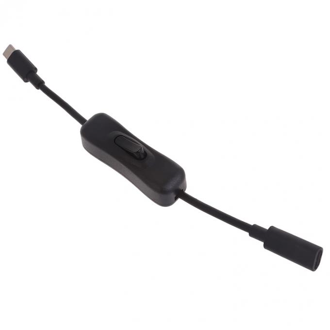남성에서 여성 USB 타입 C에서 C로 전환 라즈베리 파이 LED 램프 전화용 데이터 충전 확장 케이블 5