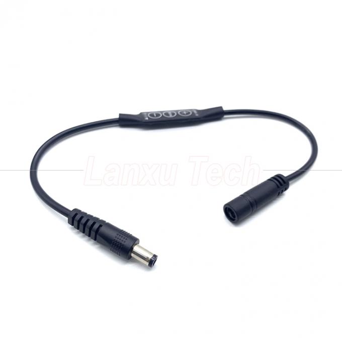 스텝리스 라이트 남성에서 여성 DC 배럴 잭 5.5x2.1mm 5.5x2.5mm 3.5x1.35mm LED 램프 스트립용 케이블 디머 1