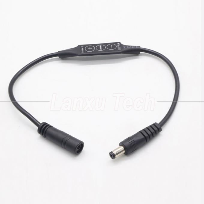스텝리스 라이트 남성에서 여성 DC 배럴 잭 5.5x2.1mm 5.5x2.5mm 3.5x1.35mm LED 램프 스트립용 케이블 디머 4