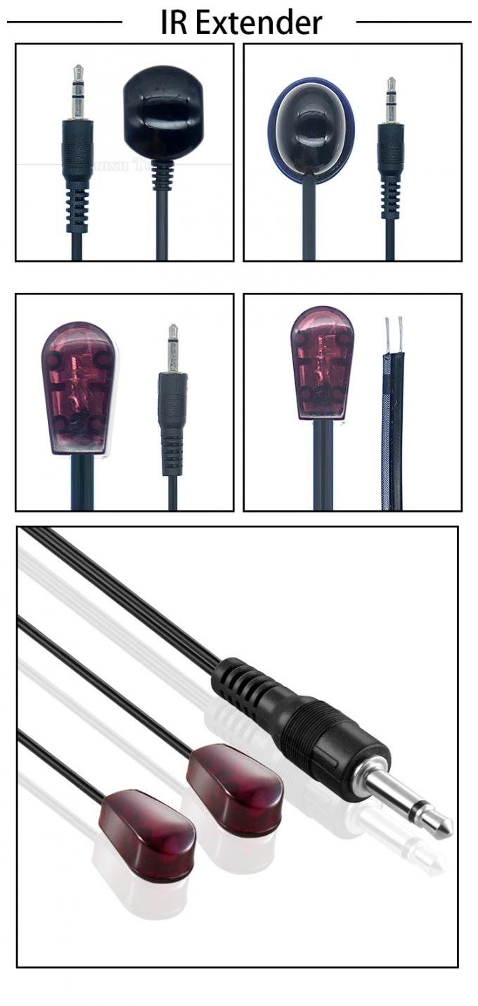 3.5mm 잭 오디오 잭 적외선 IR 수신기 발사기 송신기 반복기 확장 케이블 케이블 박스 DVR TV STB 0
