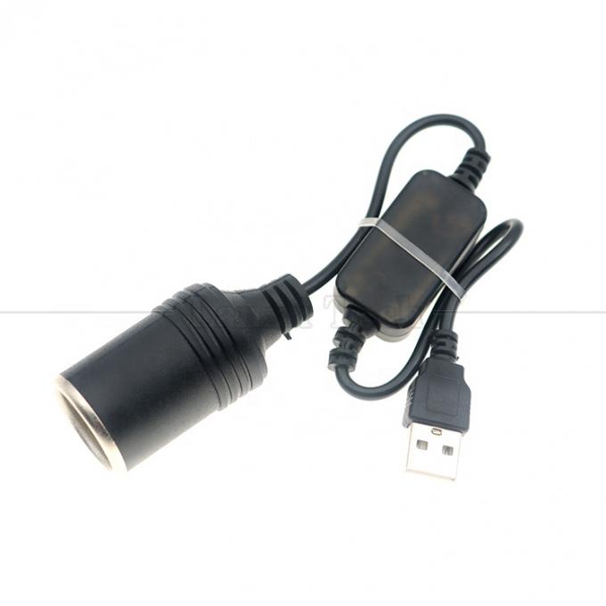 충전기를 설정 USB A 남성 5V에서 12V 자동차 담배 라이터 소켓 여성 변환 케이블 2
