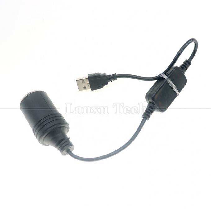 충전기를 설정 USB A 남성 5V에서 12V 자동차 담배 라이터 소켓 여성 변환 케이블 5