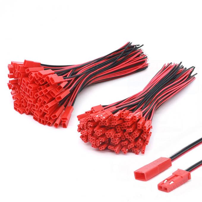 22AWG 남성 여성 JST SYP 2 PIN 연결 케이블 라이트 레드 램프 스트립 RC 장난감 헬리콥터 0