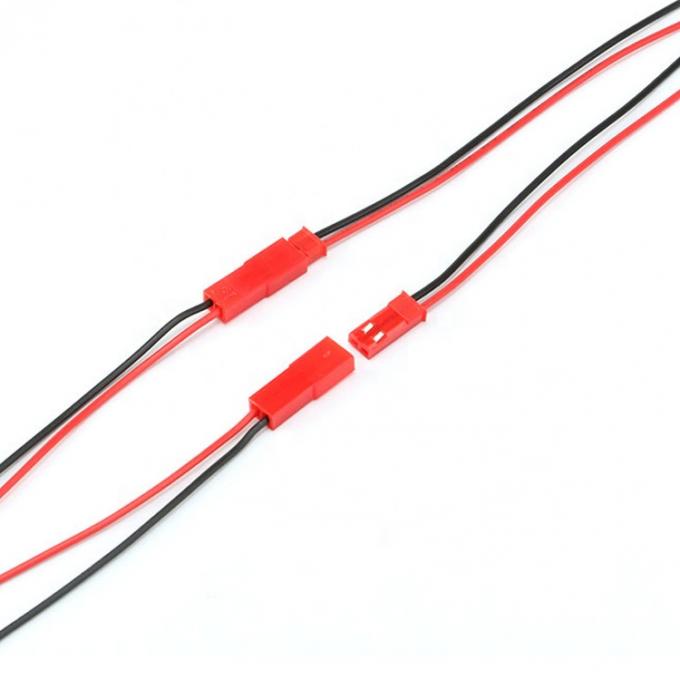 22AWG 남성 여성 JST SYP 2 PIN 연결 케이블 라이트 레드 램프 스트립 RC 장난감 헬리콥터 3