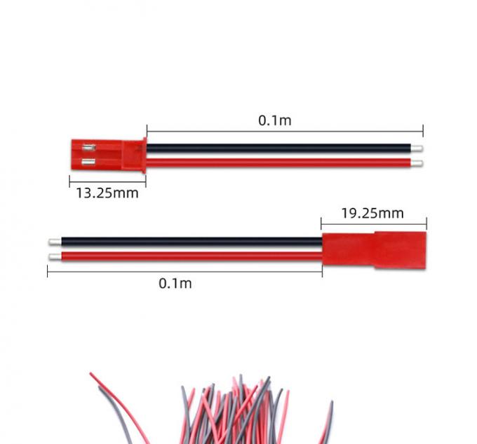 22AWG 남성 여성 2 PIN JST SYP RCY 플러그 커넥터로 맨 끝 Pigtail 와이어 리드 케이블 허리 LED 스트립 배터리 3