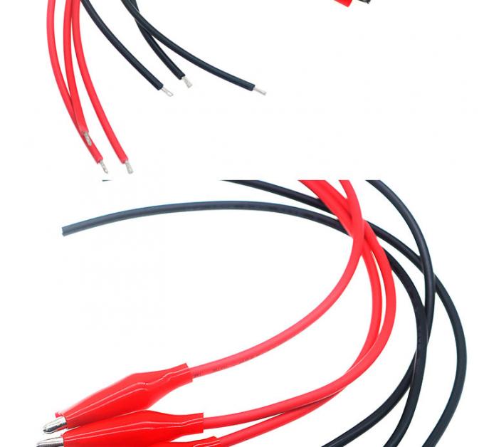 12V 적색 검은 악어 클립 배터리 케이블 1