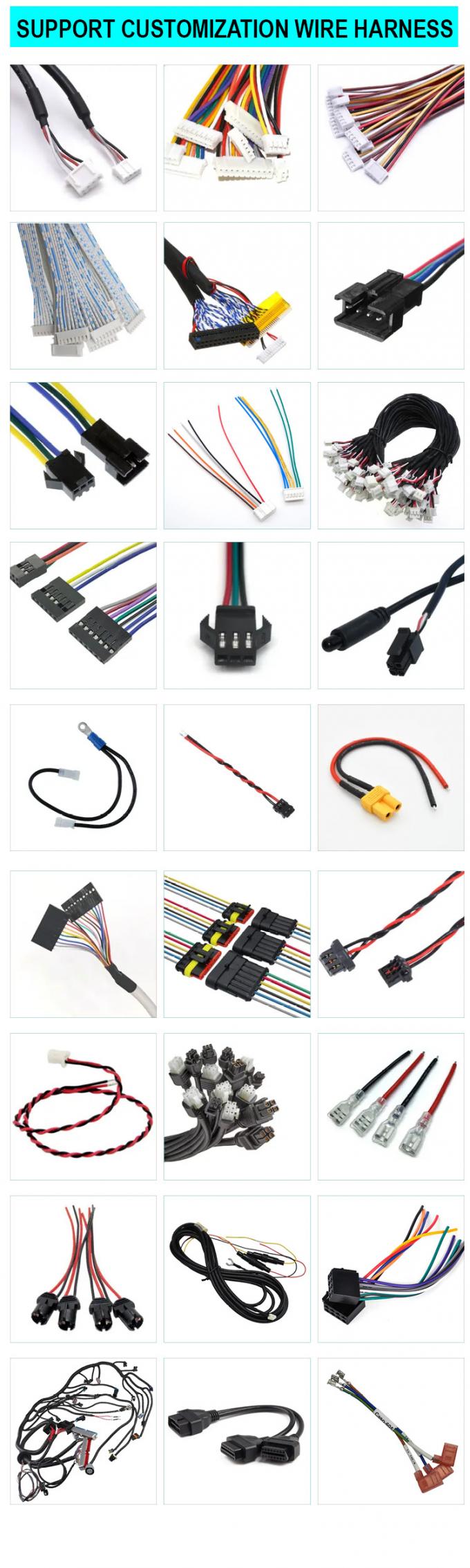 사용자 정의 OEM JST PH 2.0 SH ZH XH MX 로 자석 Reed 스위치 센서 허리네스 케이블 6