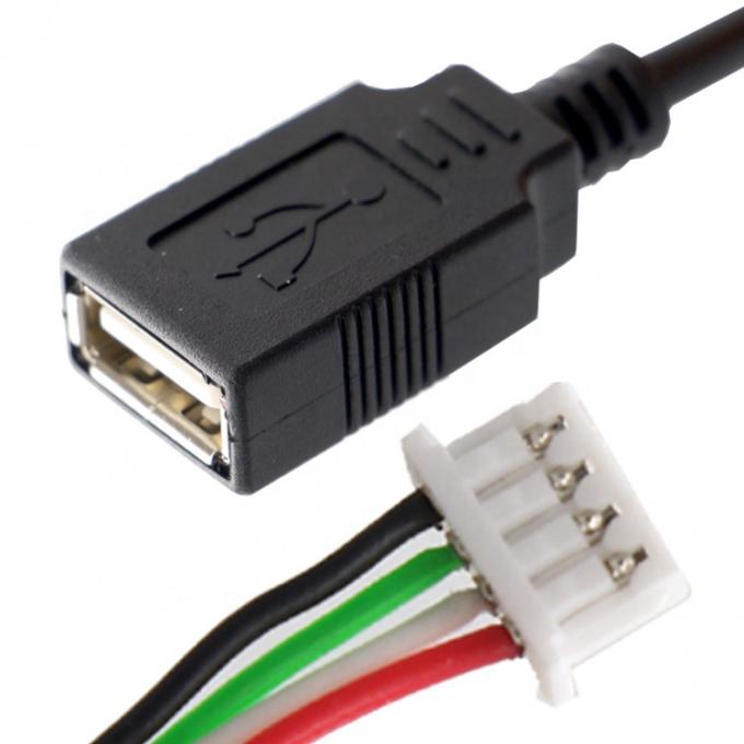 OEM 어셈블리 USB A 여성으로 JST 2 3 핀 PH XH 1.0mm 1.5mm 2mm 커넥터 피치 케이블 1