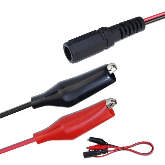 12V DC 5.5x2.1mm 여성 배럴 잭에서 악어 클립 CCTV 보안 카메라에 대한 전력 케이블 커넥터 5