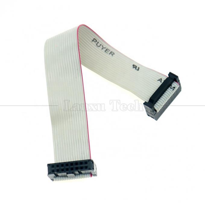 여성에서 여성 16 PIN 1.27mm Pitch IDC 2.54mm 커넥터 GPIO 회색 평면 리본 와이어 케이블 하드 드라이브 CD 라즈베리 파이 4