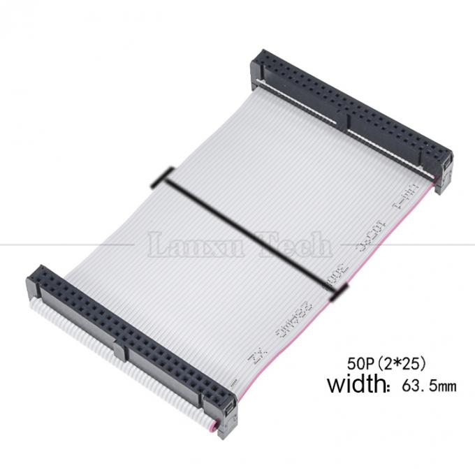 커스터마이징 4에서 80 10 16 18 20 30 40 50 60 64 PIN 1.27mm Pitch FCC IDC 2.54mm 커넥터 평면 리본 케이블 8