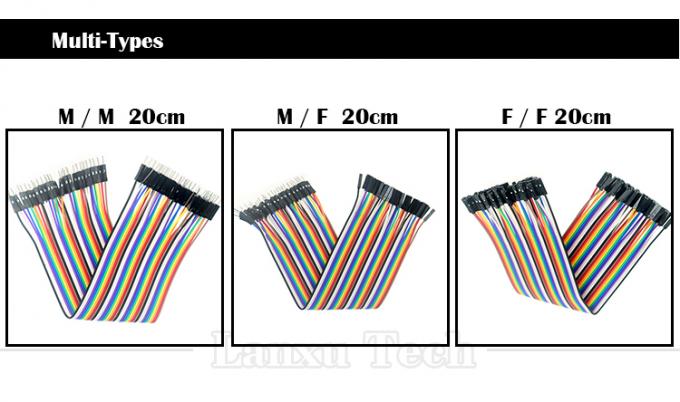 40 PIN 남성에서 여성으로 듀폰 커넥터 브로드보드 점퍼 와이어 GPIO 케이블 아두이노 0
