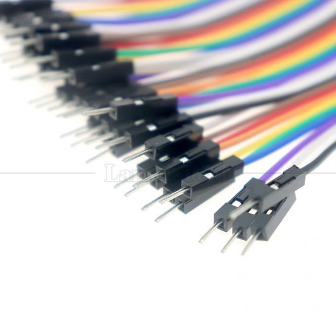 40 PIN 남성에서 남성 2.54mm 듀폰 브레드보드 GPIO 라즈베리 파이 점퍼 와이어 3