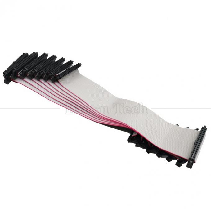 IDC 2.54mm 커넥터 8 10 12 14 16 18 20 30 40 50 60 PIN 1.27mm 피치 그레이 평면 리본 케이블 9