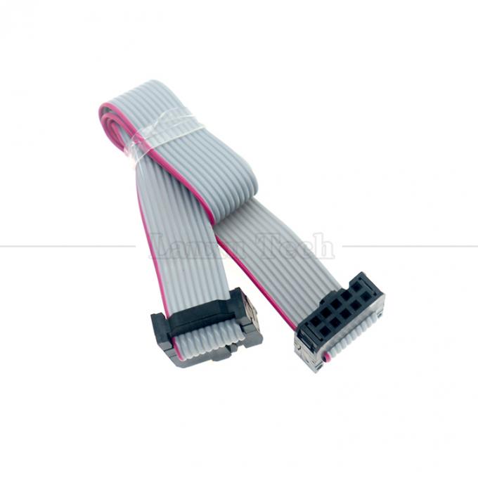 여성에서 여성 10 PIN 1.27mm Pitch IDC 2.54mm 커넥터 GPIO 회색 평면 리본 와이어 케이블 하드 드라이브 CD 라즈베리 파이 3