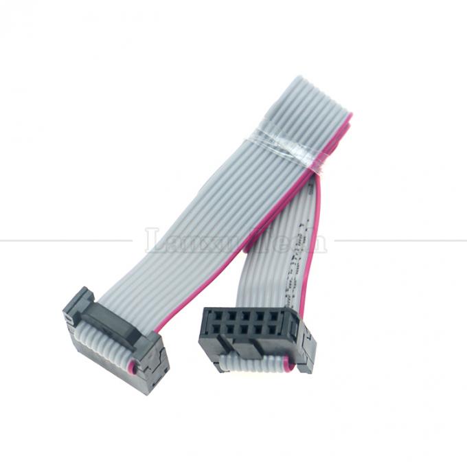 여성에서 여성 10 PIN 1.27mm Pitch IDC 2.54mm 커넥터 GPIO 회색 평면 리본 와이어 케이블 하드 드라이브 CD 라즈베리 파이 4
