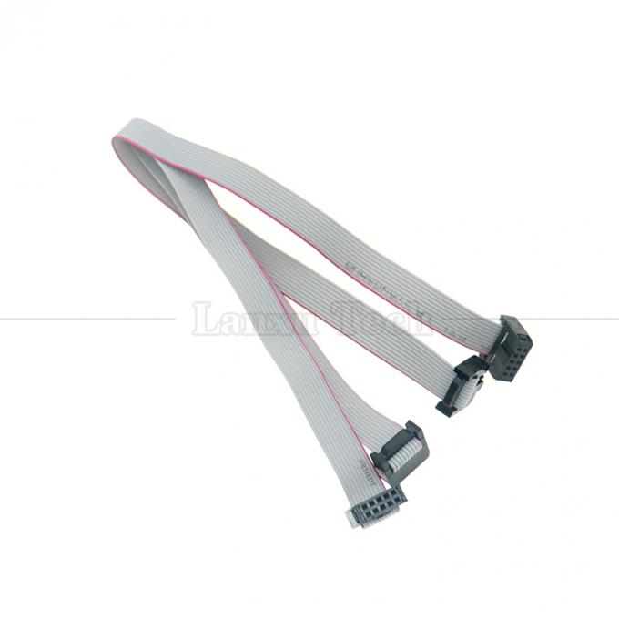 여성에서 여성 10 PIN 1.27mm Pitch IDC 2.54mm 커넥터 GPIO 회색 평면 리본 와이어 케이블 하드 드라이브 CD 라즈베리 파이 5