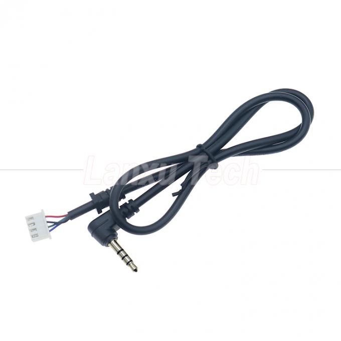 OEM 사용자 정의 90도 각 4극 3.5mm TRRS 오디오 스테레오 잭 JST XH PH SH VH MX 커넥터 케이블 3