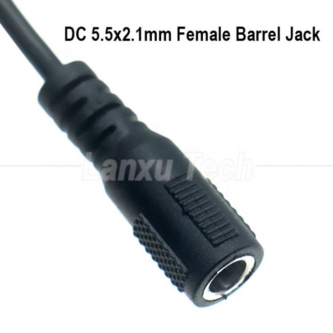 OEM 커스터마이징 DC 여성 5.5x2.1mm 배럴 잭 JST 2 PIN XH 2.54mm 피치 여성 커넥터 해운스 케이블 3