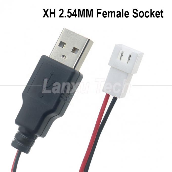 USB 타입 A 남성에서 JST XH 2.54 피치 2 핀 여성 소켓 케이블 2