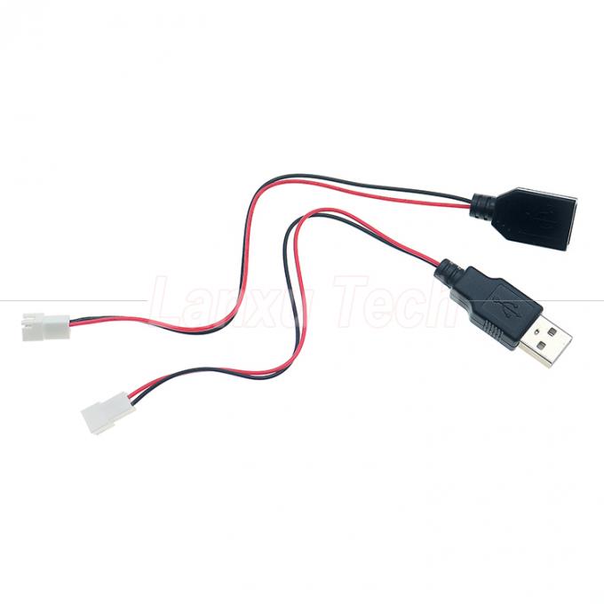 USB 타입 A 여성으로 JST XH 2.54 피치 2 핀 여성 소켓 케이블 0