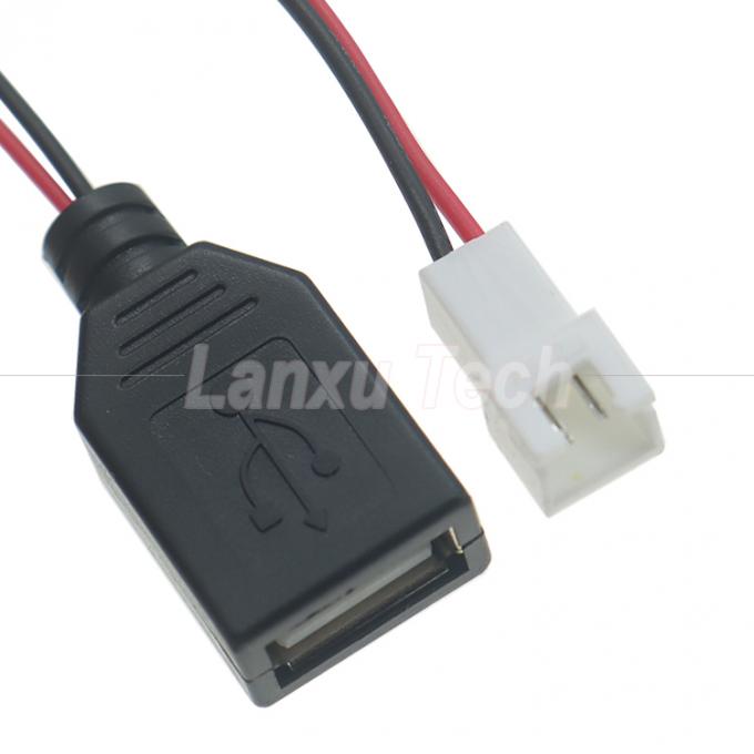 USB 타입 A 여성으로 JST XH 2.54 피치 2 핀 여성 소켓 케이블 1