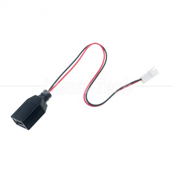 USB 타입 A 여성으로 JST XH 2.54 피치 2 핀 여성 소켓 케이블 3