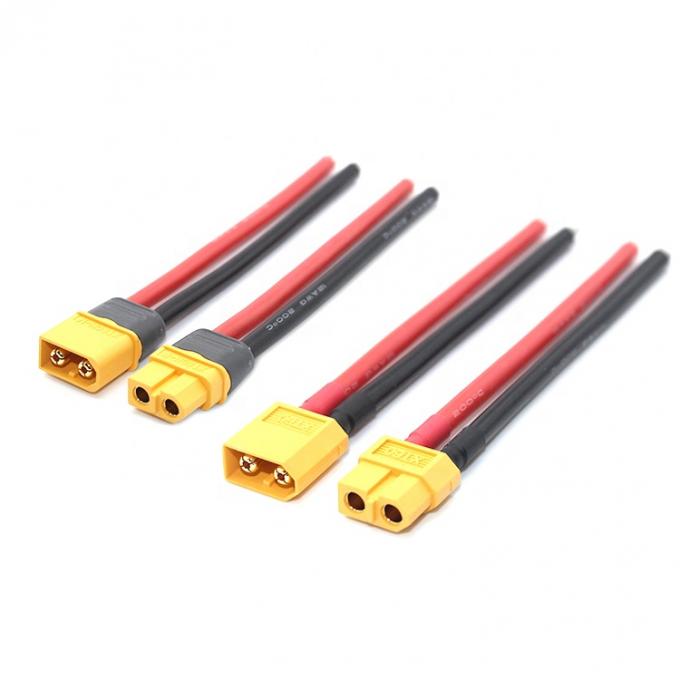 12AWG 16AWG 100mm 150mm 200mm XT30U XT60 XT60H XT90 커넥터 남성 여성 노크 와이어 Fpv 모터 배터리용 케이블 끝 허리 1