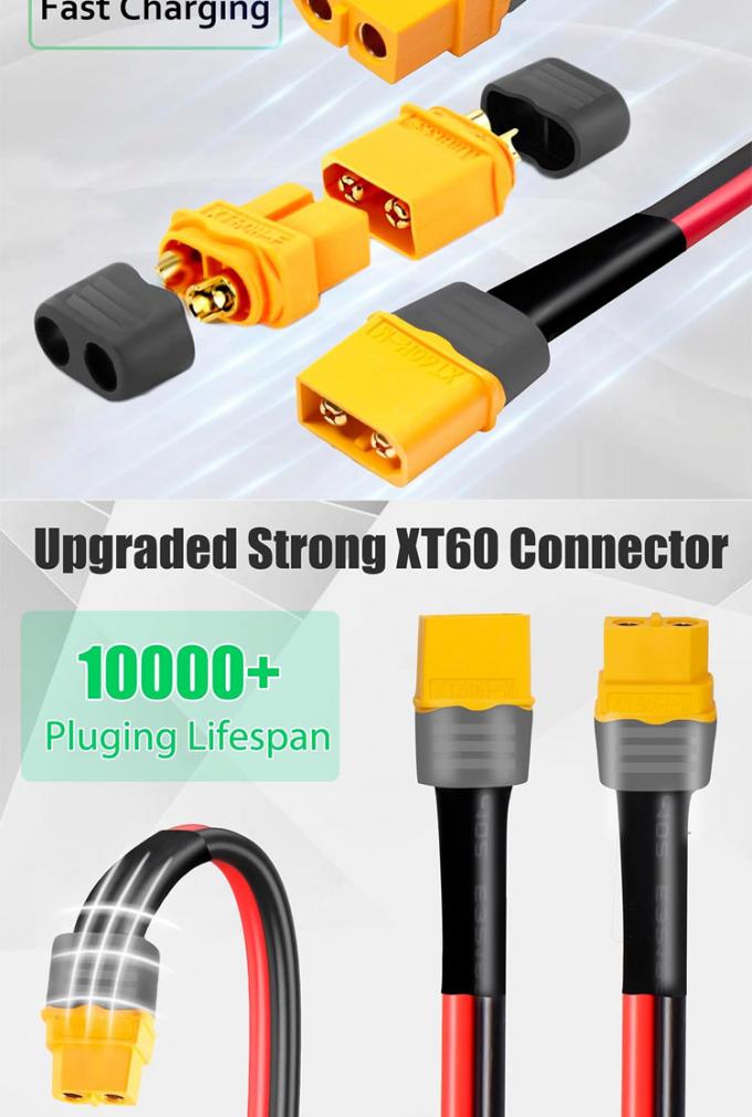 10AWG 12AWG 남성에서 여성 XT60 XT60H 커넥터 연장 어댑터 케이블 RC 배터리 발전소 태양 전지 패널 3