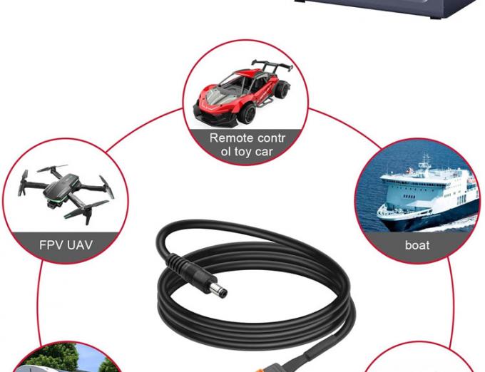 DC 5.5x2.1mm 5.5x2.5mm 플러그 남성 배럴 잭에 XT60 배터리 커넥터 와이어 케이블 태양 전지 패널 FPV 7