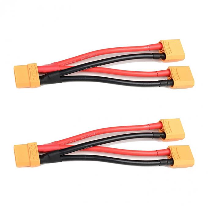 14AWG XT60 1 RC 리포 배터리의 여성에서 남성 Y 스플리터 연장 케이블 4