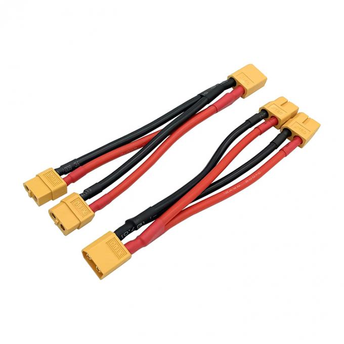 14AWG XT60 RC 리포 배터리용 1 남성에서 2 여성 Y 스플리터 연장 케이블 2