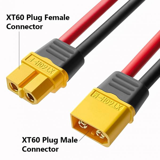 12AWG 100mm 150mm 실리콘 와이어 XT60 XT60H XT60U 커넥터 남성 여성 껍질 하우징 플러그 케이블 배터리 FPV 0