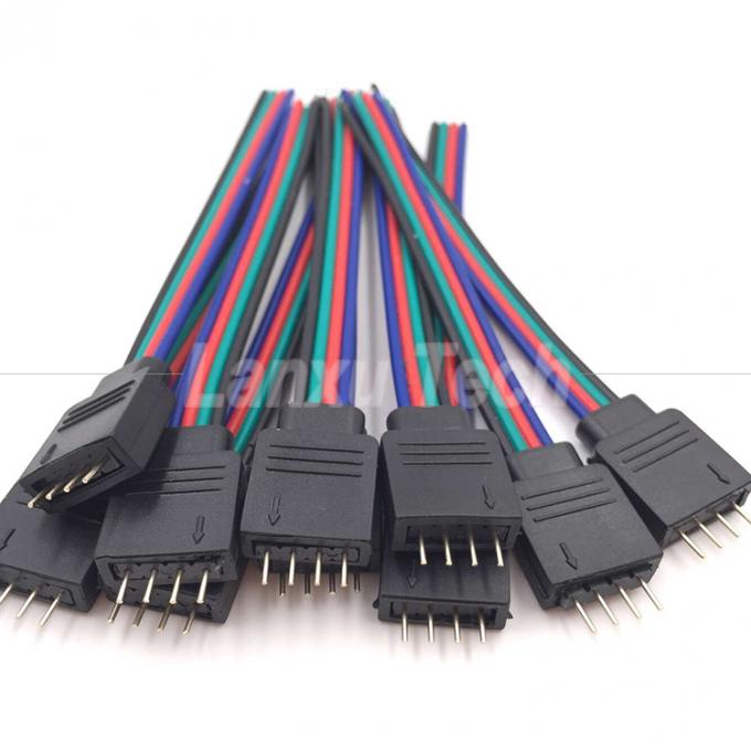 RGB 4 핀 커넥터 5050 LED 스트립 리본 케이블 0
