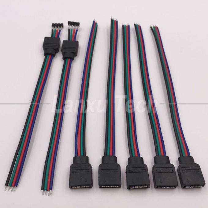 RGB 4 핀 커넥터 5050 LED 스트립 리본 케이블 3
