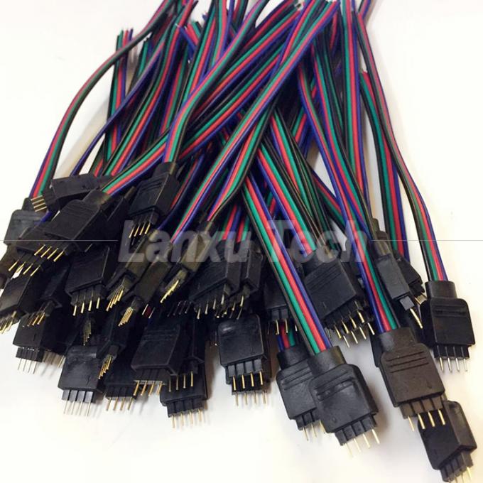 RGB 4 핀 커넥터 5050 LED 스트립 리본 케이블 4