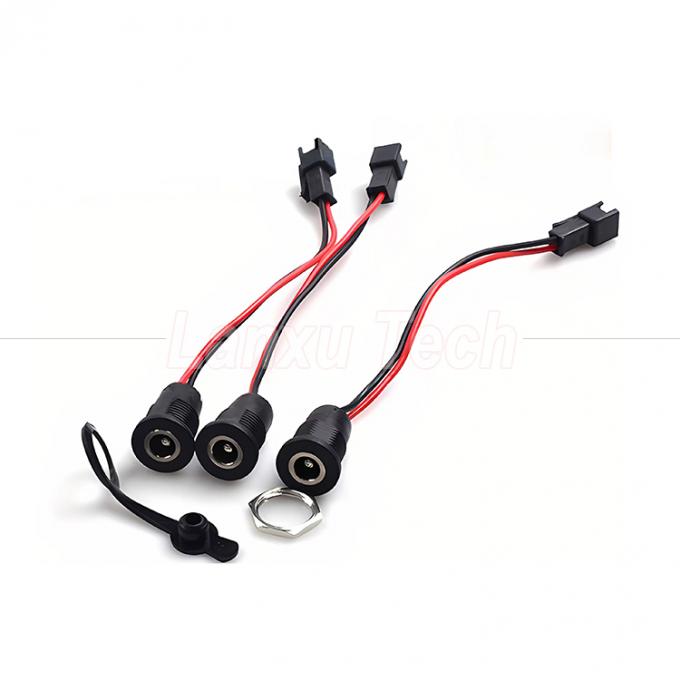 DC 022 5.5x2.1mm 5.5x2.5mm 여성 소켓 스레드 마운트 JST SM 2 핀 연결 케이블 1