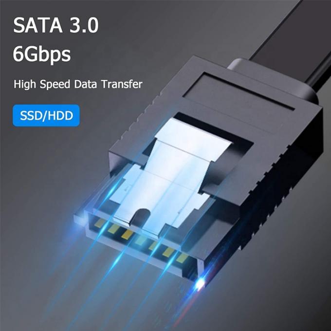 고속 6Gbps 데이터 레이트 하드 디스크 HDD SSD를 위한 Sata 전원 케이블 5