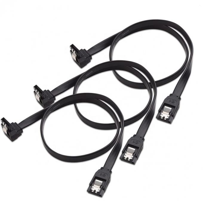 고속 6Gbps 잠금 락 오른쪽 각 Sata III 3.0 하드 디스크 전원 확장 케이블 0