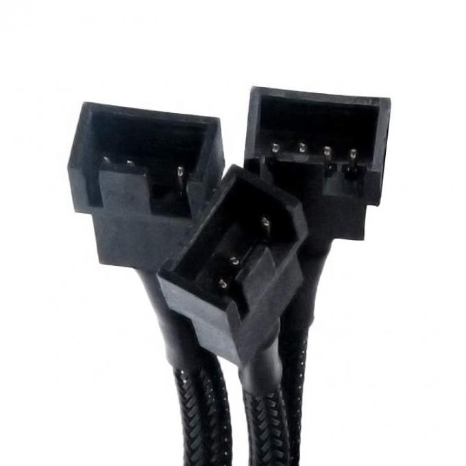 1 ~ 3 CPU 4 PIN 커넥터 PC 케이스 온도 제어 냉각 팬 Y 스플리터 확장 PWM 케이블 2