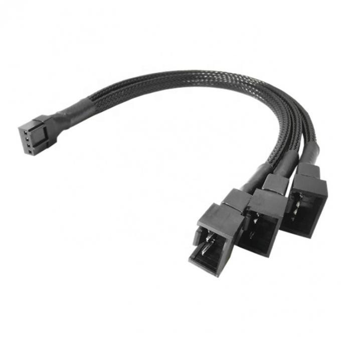 1 ~ 3 CPU 4 PIN 커넥터 PC 케이스 온도 제어 냉각 팬 Y 스플리터 확장 PWM 케이블 0