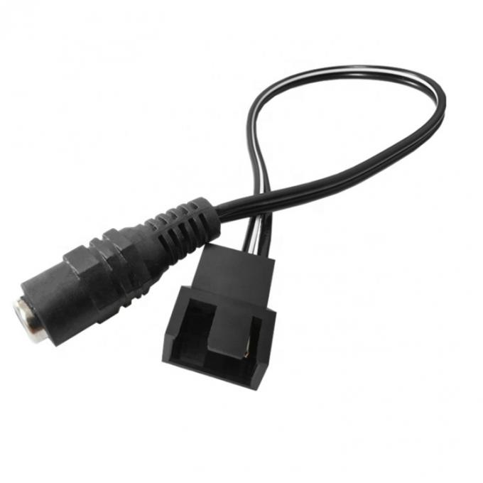 12V 여성 DC 플러그 3 4 핀 PC 케이스 팬 전원 PWM 어댑터 확장 케이블 4