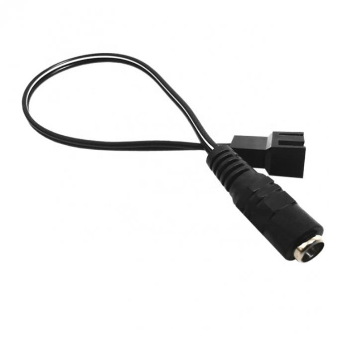 12V 여성 DC 플러그 3 4 핀 PC 케이스 팬 전원 PWM 어댑터 확장 케이블 3