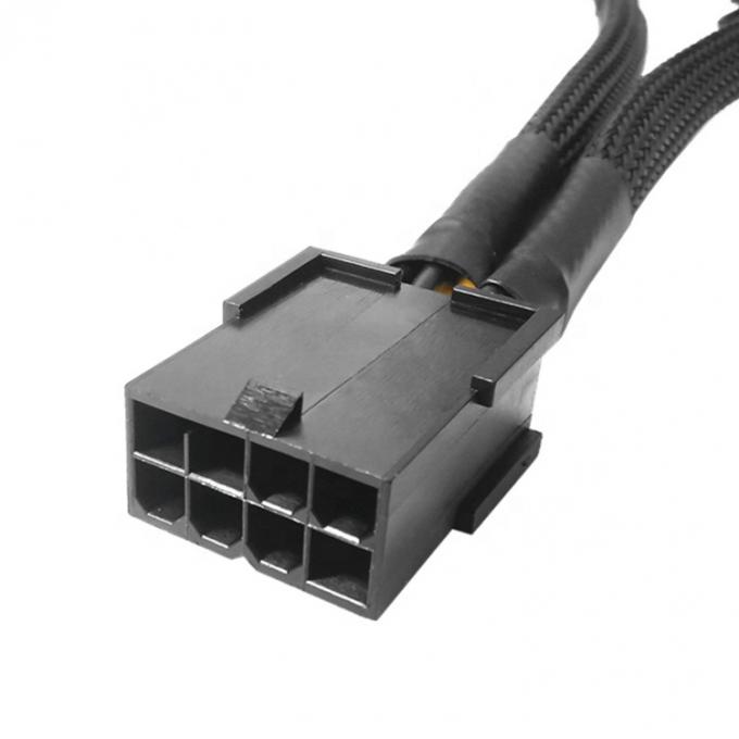 직물 장갑 PCIe 8 핀 여성으로 듀얼 8 핀 남성 PCI 익스프레스 그래픽 비디오 카드 GPU 전원 어댑터 케이블 2