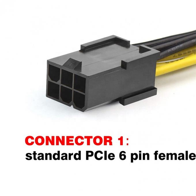 PCI-E 6 핀에서 6 핀 남성에서 여성 GPU ATX 비디오 그래픽 카드 PCIE PCI 익스프레스 전원 케이블 2