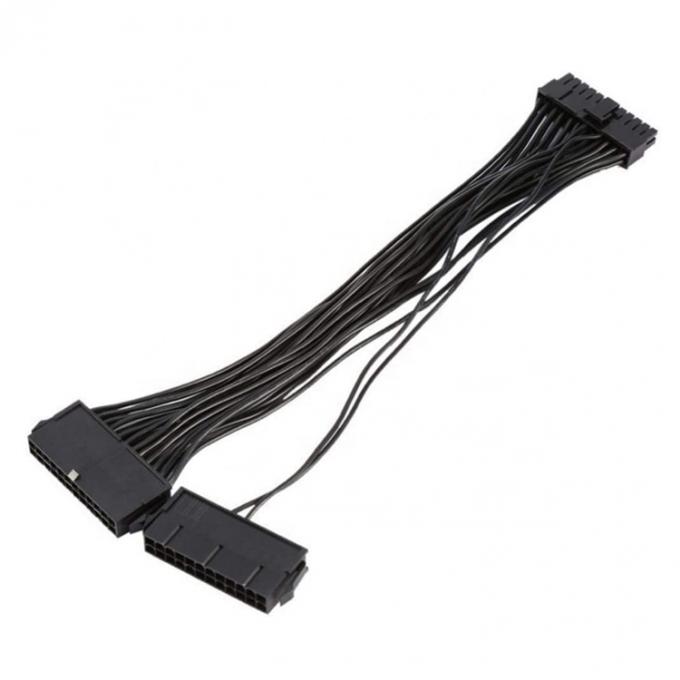 PSU 24 PIN 여성으로 듀얼 20 4 24 PIN 남성 ATX 광산 메인보드 확장 케이블 2