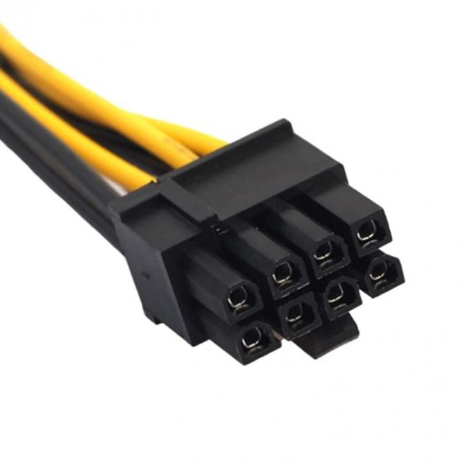 PCIe 8 핀 남성에서 듀얼 8 핀 남성 PCI 익스프레스 그래픽 비디오 카드 GPU 스플리터 전원 어댑터 케이블 4