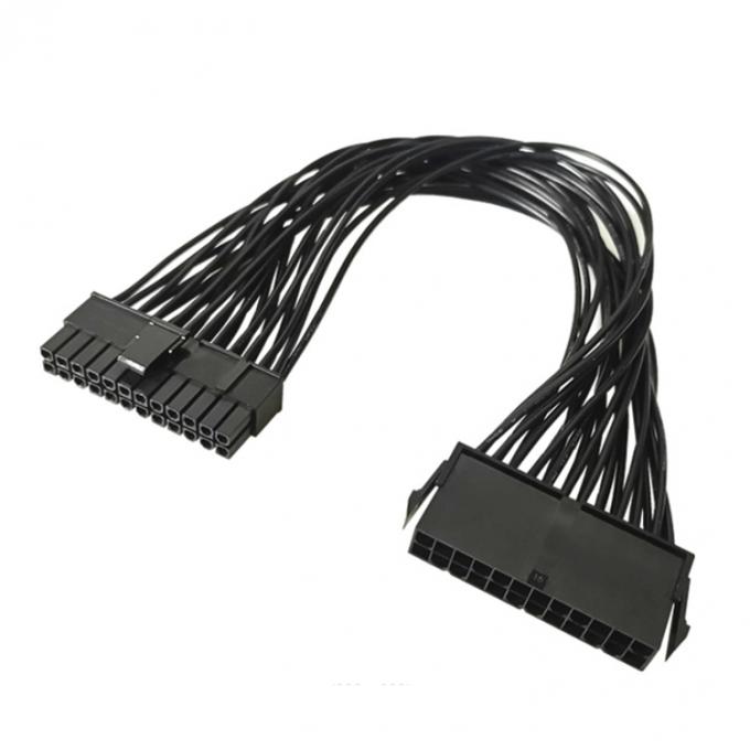 남성에서 여성 PSU 컴퓨터 메인보드용 24pin ATX 전원 공급 확장 케이블 0