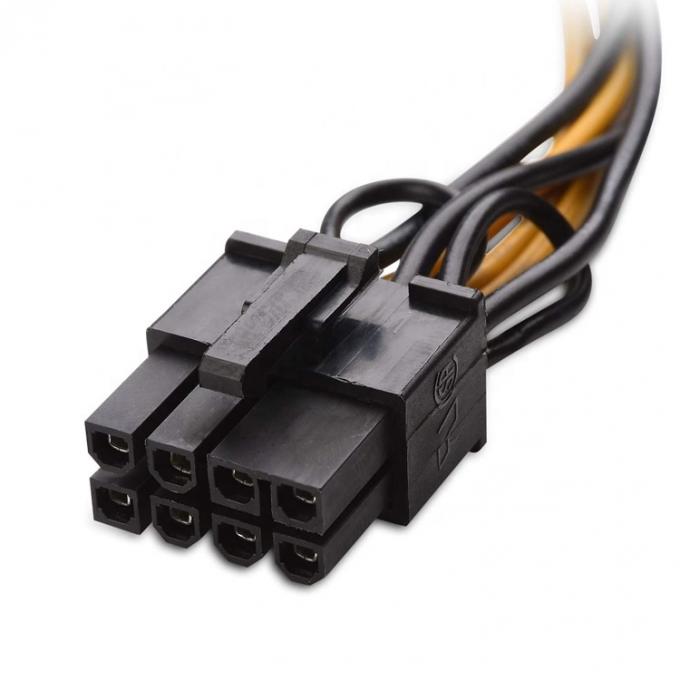 6 핀 남성에서 8 핀 남성 GPU ATX 비디오 그래픽 카드 PCIe 익스프레스 어댑터 전원 공급 장치 컴퓨터 확장 케이블 2