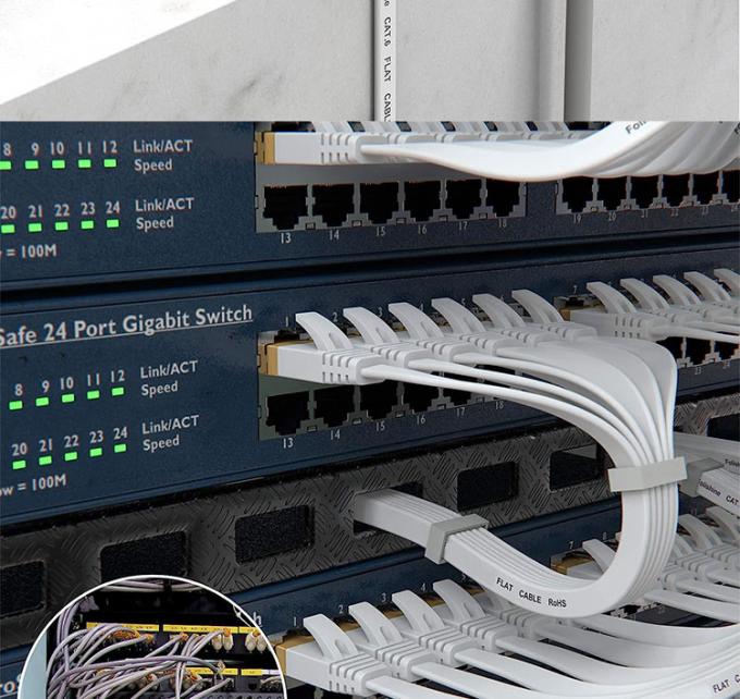1m 5m 10m UTP FTP 쉴드 Cat5 Cat5e Cat6 Ca6a Cat7 RJ45 라우터용 평면 이더넷 패치 네트워크 LAN 케이블 8